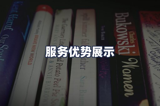 服务优势展示